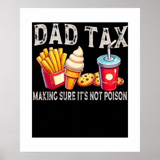 Papa belasting ervoor zorgen dat het niet vergifti poster (Voorkant)