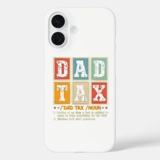 Papa Belasting Funny Foodie Snack Humor Case-Mate iPhone Case (Achterkant)