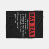 Papa belasting Grappig Papa Belasting Definitie Va Fleece Deken (Voorkant (Horizontaal))