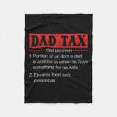 Papa belasting Grappig Papa Belasting Definitie Va Fleece Deken (Voorkant)