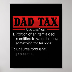 Papa belasting Grappig Papa Belasting Definitie Va Poster