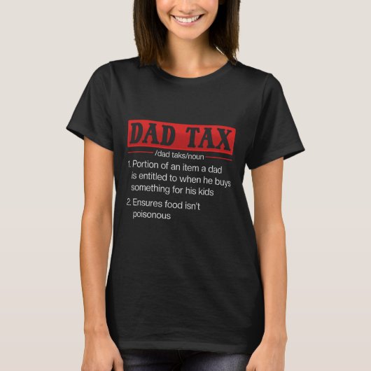 Papa belasting Grappig Papa Belasting Definitie Va T-shirt (Voorkant)