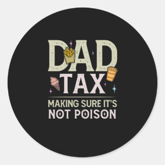 Papa belasting om ervoor te zorgen dat het geen ve ronde sticker