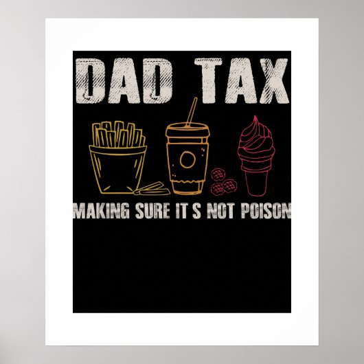 Papa belasting vaders grap papa belasting maken he poster (Voorkant)