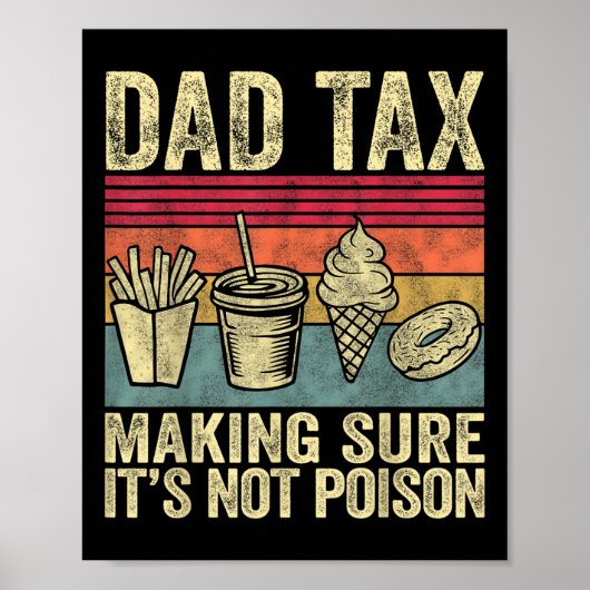 Papa Belasting Zorg ervoor dat het niet vergif Gra Poster (Voorkant)