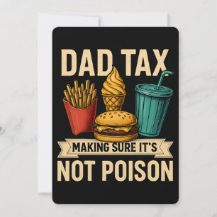 Papa belasting zorgen dat het niet giftig is Vader Feestdagenkaart