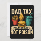 Papa belasting zorgen dat het niet giftig is Vader Kaart (Achterkant)