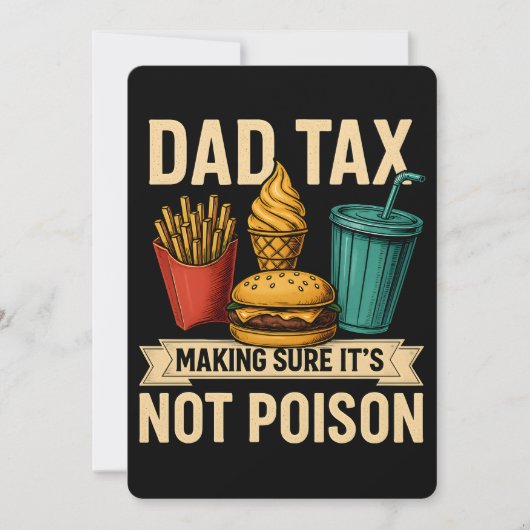 Papa belasting zorgen dat het niet giftig is Vader Kaart (Voorkant)