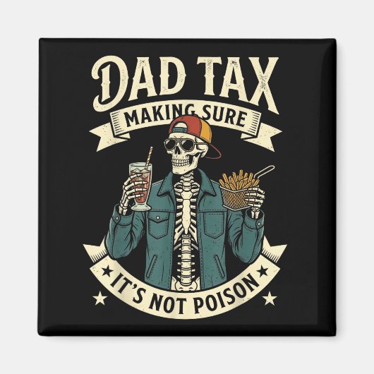 Papa belasting zorgt ervoor dat grappige mannen va magneet (Voorkant)