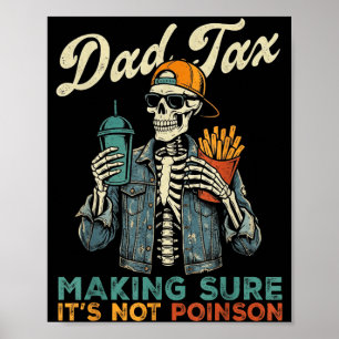 Papa belasting zorgt ervoor dat het geen grappige poster