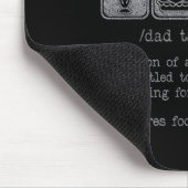 Papa Belastingdefinitie Grappig Papa Belastinggrap Muismat (Hoek)
