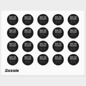 Papa Belastingdefinitie Grappig Papa Belastinggrap Ronde Sticker (Vel)