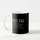 Papa Belastingdefinitie Mannen Funny Vaderdag Retr Koffiemok (Links)