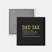 Papa Belastingdefinitie Mannen Funny Vaderdag Retr Magneet (Voorkant / Achterkant)
