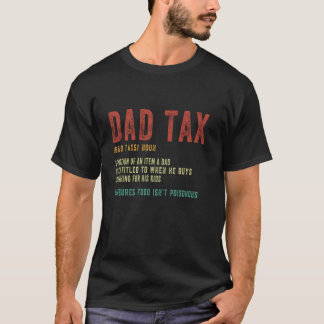 Papa Belastingdefinitie Mannen Grappige Vaderdag T-shirt
