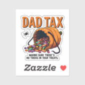 Papa Belastingdienst zorgt ervoor dat er geen truc Sticker (Vel)