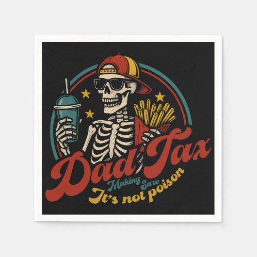 Papa Belastingdienst zorgt ervoor dat het geen gif Servet (Voorkant)