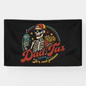 Papa Belastingdienst zorgt ervoor dat het geen gif Spandoek (Horizontaal)