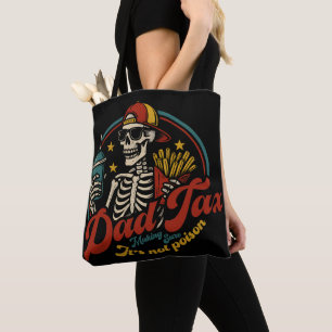 Papa Belastingdienst zorgt ervoor dat het geen gif Tote Bag