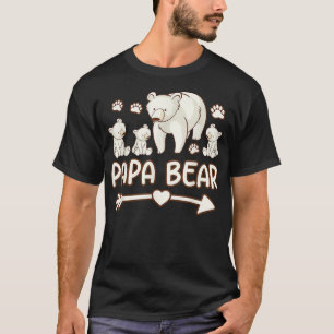 papa beren overhemden voor vaders, mannen 3 cubs t t-shirt