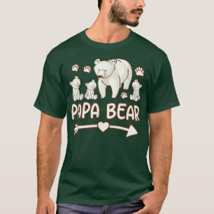 papa beren overhemden voor vaders, mannen 3 cubs t t-shirt