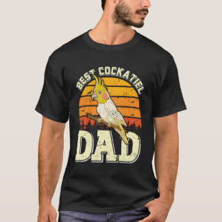 Papa Beste Cockatiel Papa Parkiet Vogel Cockatiels T-shirt
