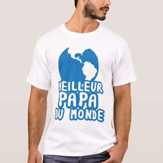Papa_Beste_wereld_planete_aarde_2302 T-shirt (Voorkant)