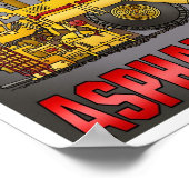 Papa bestuurt een sphalt-Poster voor plakmachines Poster (Hoek)