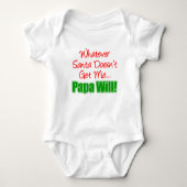 Papa beter dan Kerstman Romper (Voorkant)