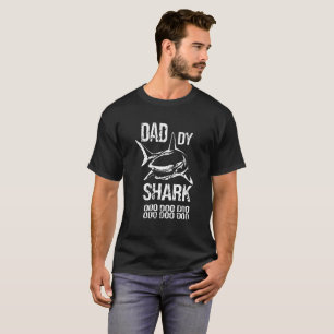 papa Big Shark DOO Grunge Shark T-shirt