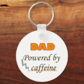 Papa bij cafeïne sleutelhanger (Voorkant)