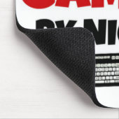 Papa bij dag Gamer bij nacht Muismat (Hoek)