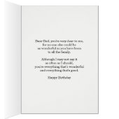 Papa Birthday Abstract Mandala Design (Binnen (Rechts))