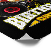 Papa Birthday Crew Monster Truck Poster (Hoek)