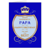 Papa Birthday met Shield (Voorkant)