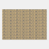 Papa Birthday Wrapping Paper Flat Sheet Set 3 (Voorkant 3)