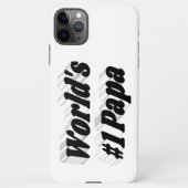 Papa Black text iPhone case iPhone Hoesje (Achterkant)