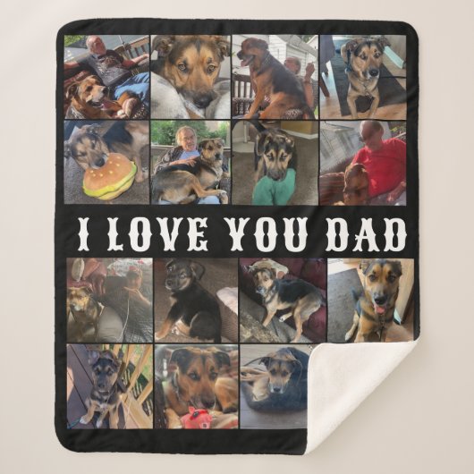 Papa Blanket Sherpa Deken (Voorkant)