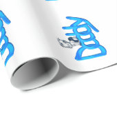 Papa Blauwe Baby Cadeaupapier (Rol Hoek)