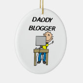 Papa Blogger Keramisch Ornament (Rechts)