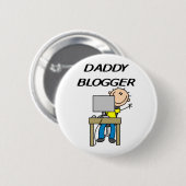 Papa Blogger Ronde Button 5,7 Cm (Voorkant /achterkant)