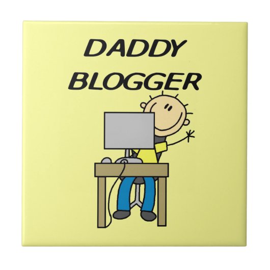 Papa Blogger Tegeltje (Voorkant)