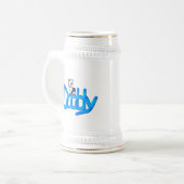 Papa Blue Baby Bierpul (Voorkant links)