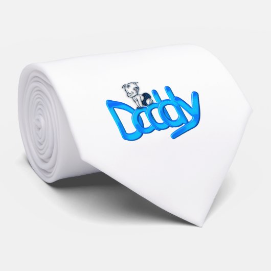 Papa Blue Baby Stropdas (Opgerold)