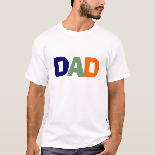 Papa Blue, Green en Oranje Shirt (Voorkant)