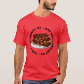 Papa Bod aangedreven door BBQ T-shirt (Voorkant)