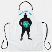 Papa Bod Brandstof Grappig Grillen Schort (Voorkant)
