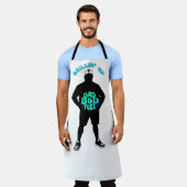 Papa Bod Brandstof Grappig Grillen Schort (Gedragen)