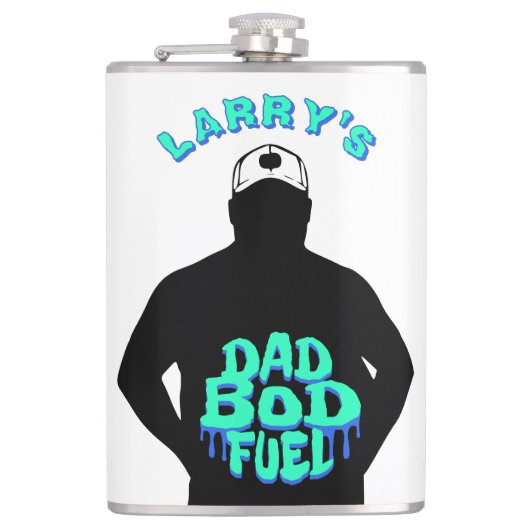 Papa Bod Fuel Grappig Heupfles (Voorkant)