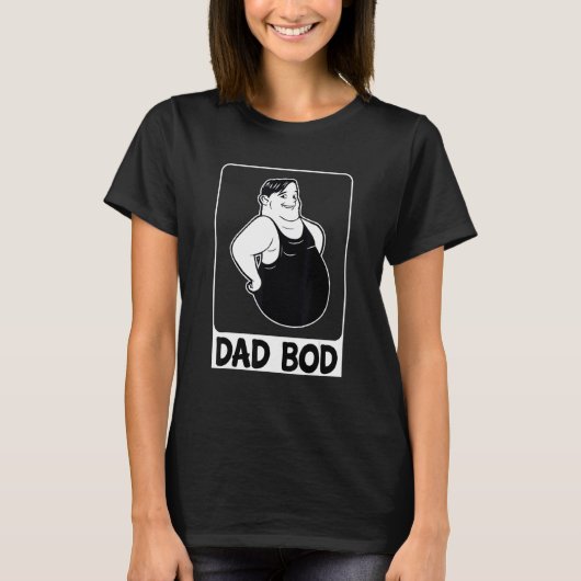 Papa Bod Grappig Papa Bod Graphic T-shirt (Voorkant)